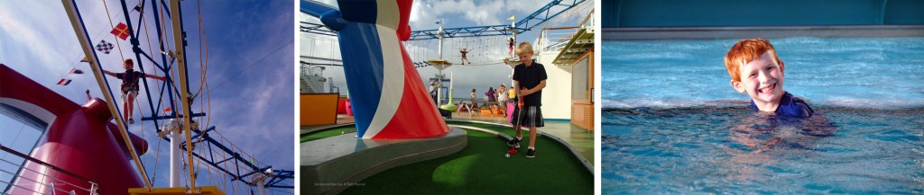 golf carnival magic, ropes course carnival magic, swimming carnival magic