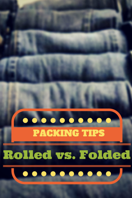 packing rolled vs folded clothes