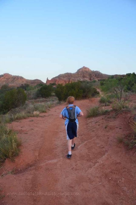 hiking lighthouse trail with kids