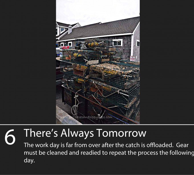 The work day is far from over after the catch is offloaded. Gear must be cleaned and readied to repeat the process the following day. 