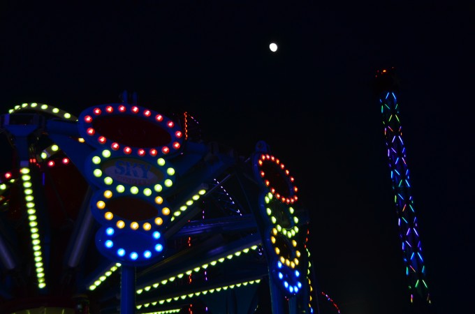 Galveston Pleasure Pier at night