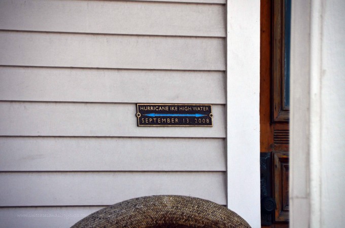 Water line Hurricane Ike Galveston