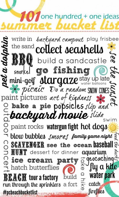 Summer Bucket List Printable