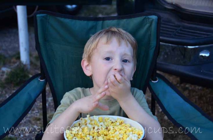 popcorn at drive in movie