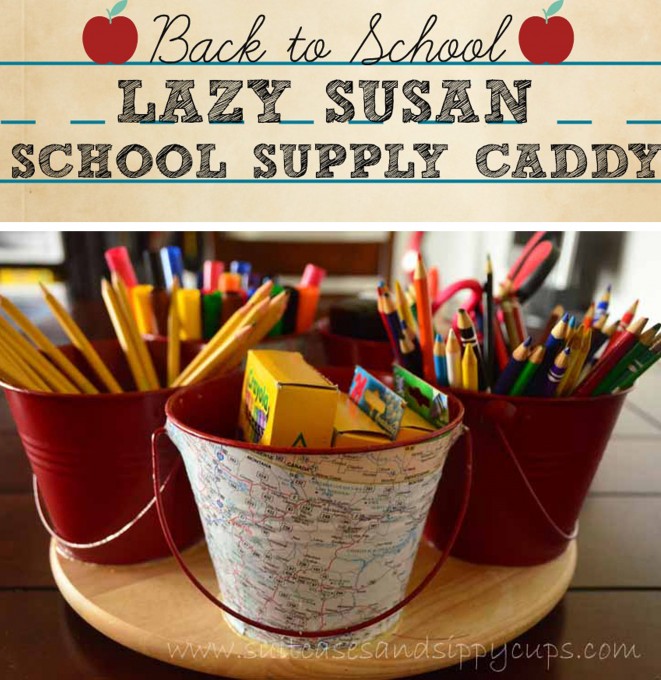 Back to school supply caddy