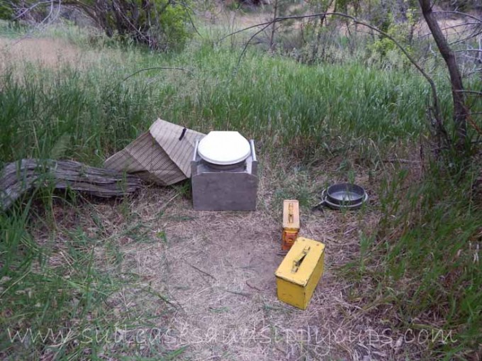 Groover where you go to the bathroom on a river rafting trip