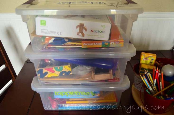 Busy Boxes for Preschoolers homeschool