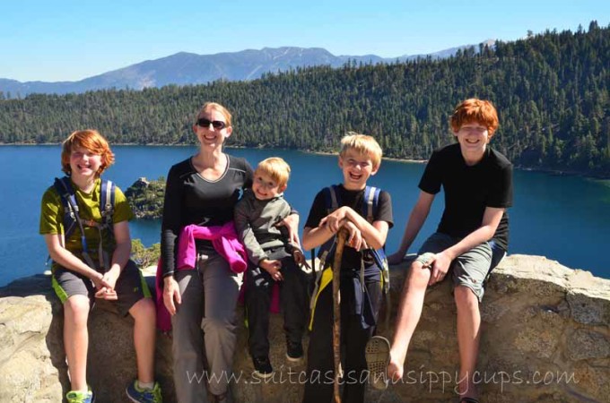 family at lake tahoe