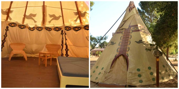 Teepee Lodging Ventura Ranch KOA