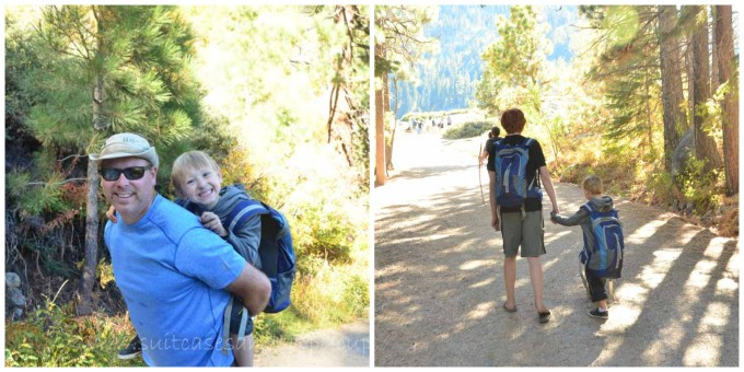 hiking lake tahoe with kids