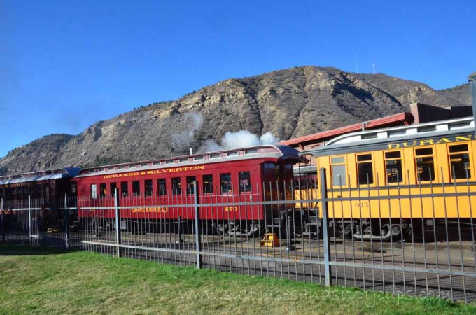 durango silverton train in the station