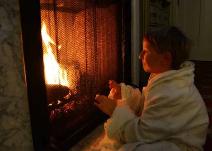 Fireplace at the Broadmoor