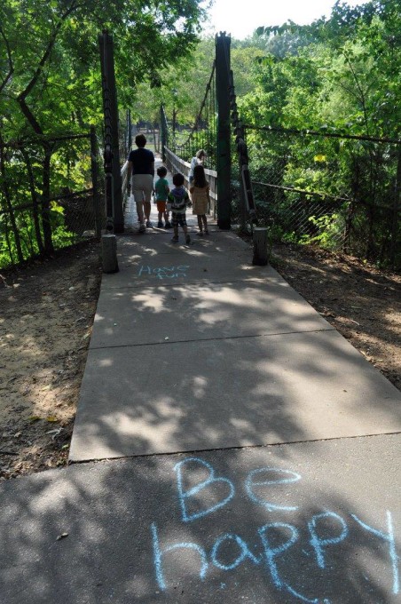 Bridge to playground Charlotte