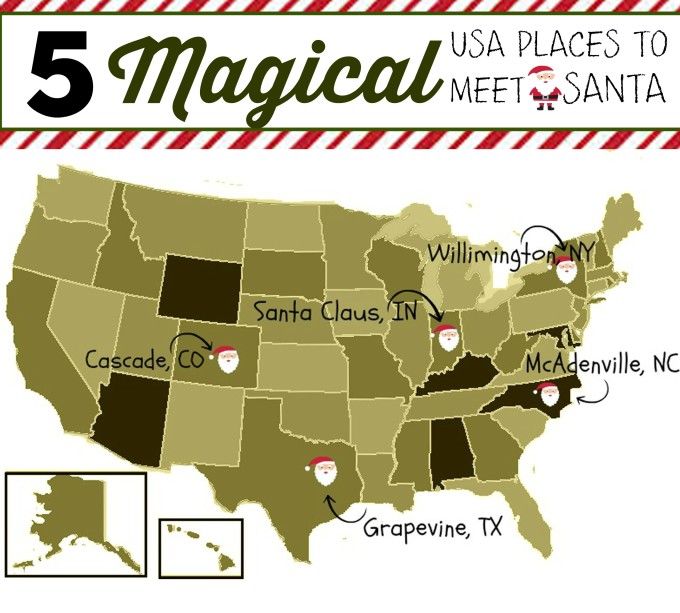 magical places to meet santa usa