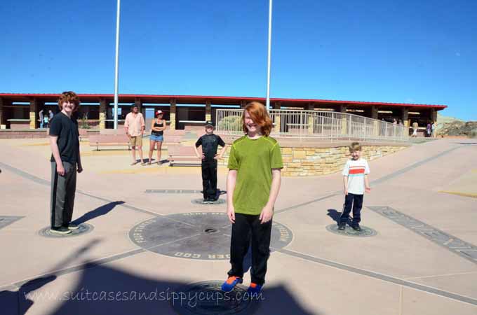 Four kids at Four Corners