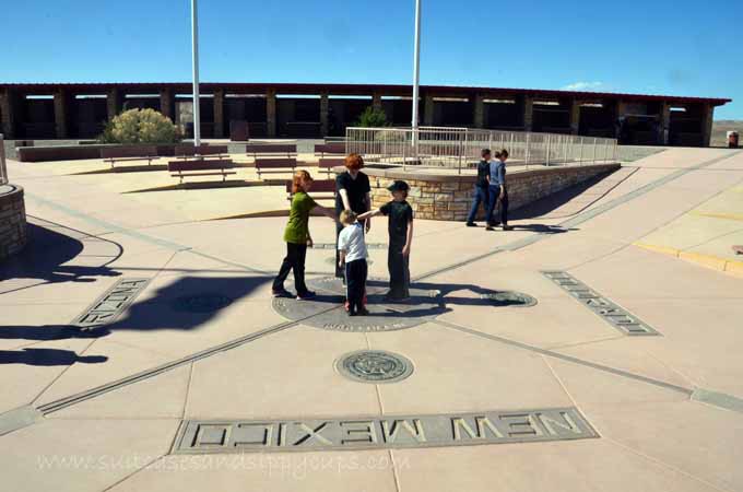 Four kids at four corners