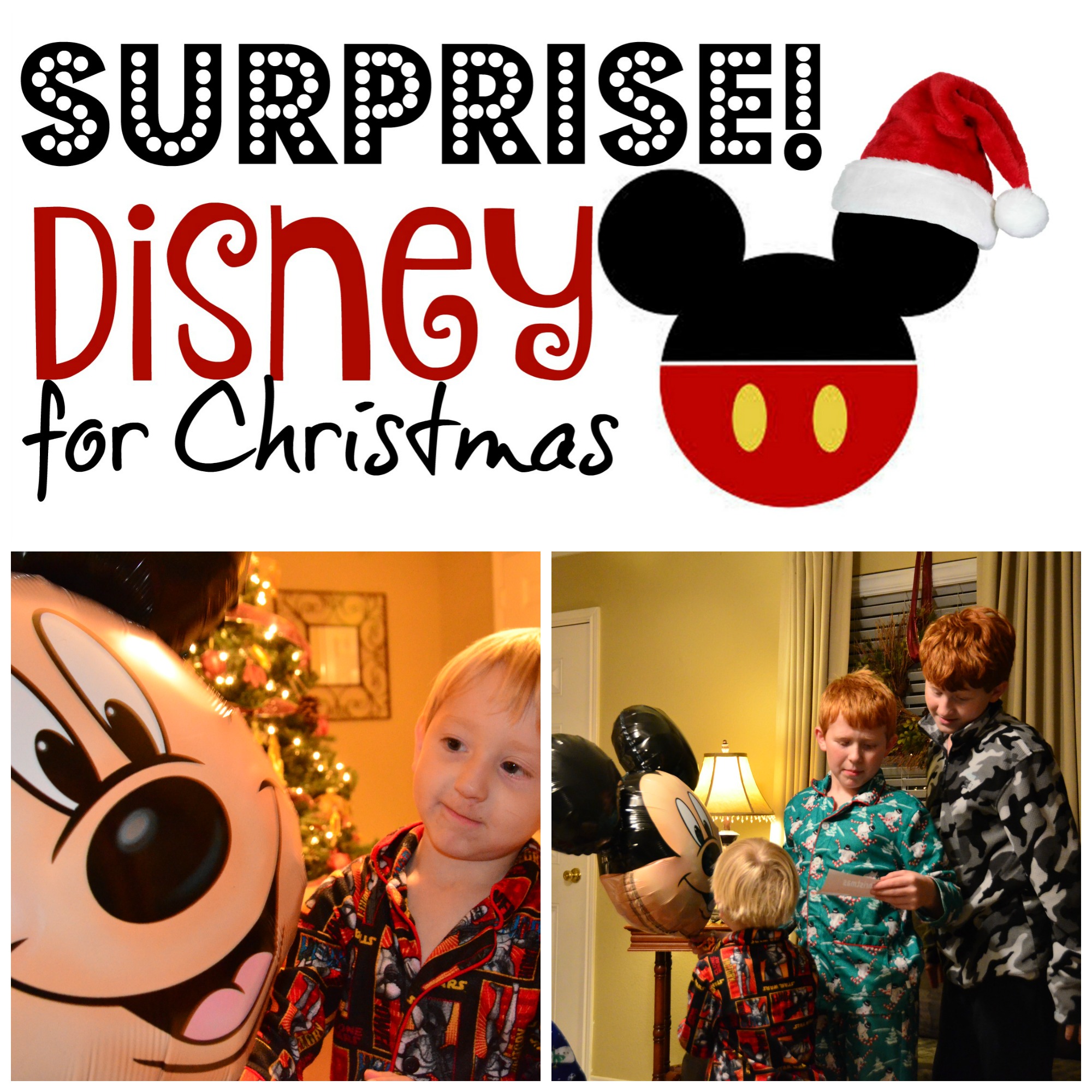 Christmas Surprise Disney Trip Ideas